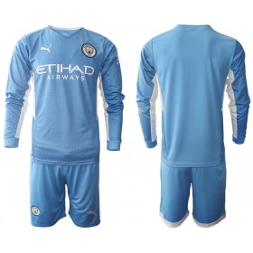 Maillot/Tenue Manchester City Enfant Domicile 2021/2022 Manche Longue